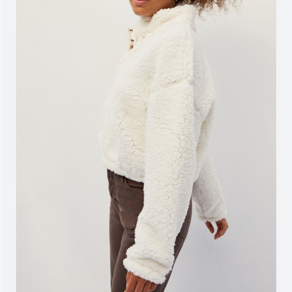 PacSun Cream Fleece Sweatshirt - Picture 12 of 12
